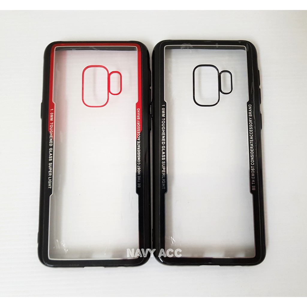 Case Samsung S9 Clear Toughened - Cover S9 Transparan