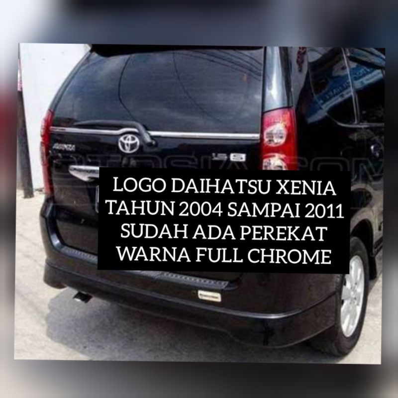 Logo daihatsu xenia 2004 sampai 2011 bagian belakang