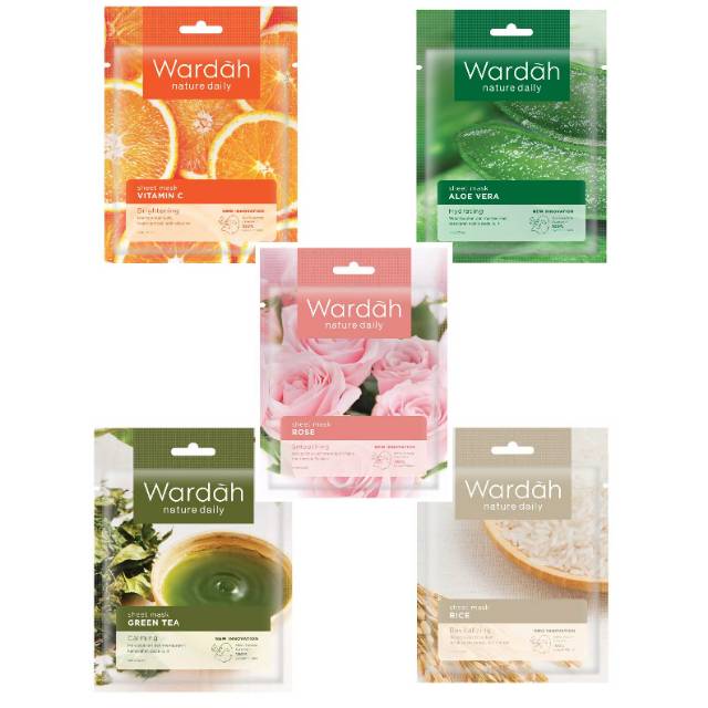 Wardah Nature Daily Sheet Mask | Shopee Indonesia