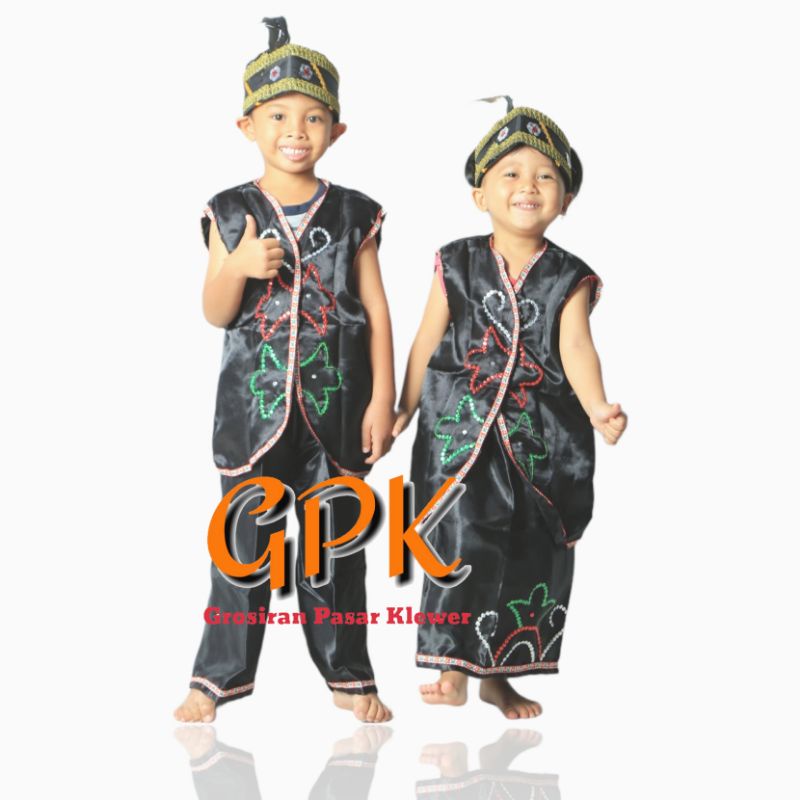 Baju Adat Dayak Anak Baju Tradisional Kalimantan Anak Baju Tradisional Dayak Anak