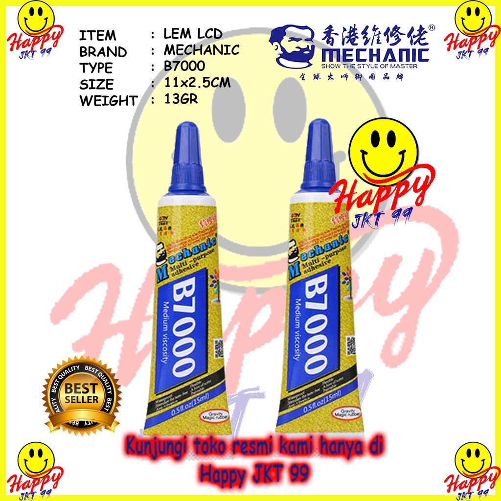 [ HAPPY JKT 99 ] LEM LCD TOUCHSCREEN MECHANIC B7000 B 7000 15ML 15 ML