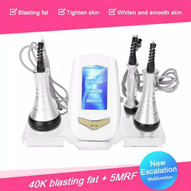 Radio frequency rf slimming machine 3 in 1 wajah badan 40k burn fat pelangsing tubuh hilangkan kerut