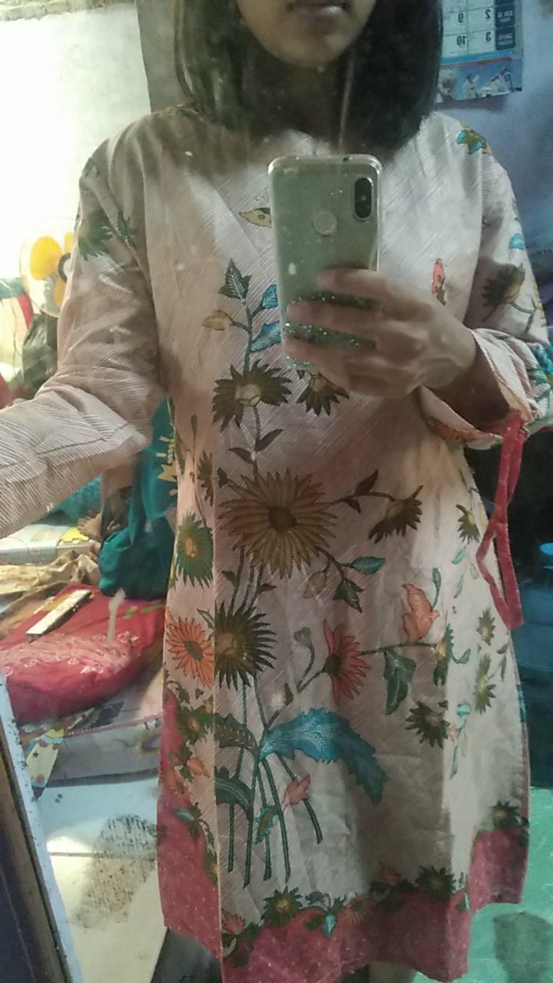 Batik Couple Keluarga Sania Ruffle Ori Ndoro Jowi Dnt