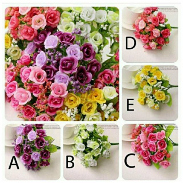 Baby Rose Artifisial / Mini Rose / Mawar Kecil