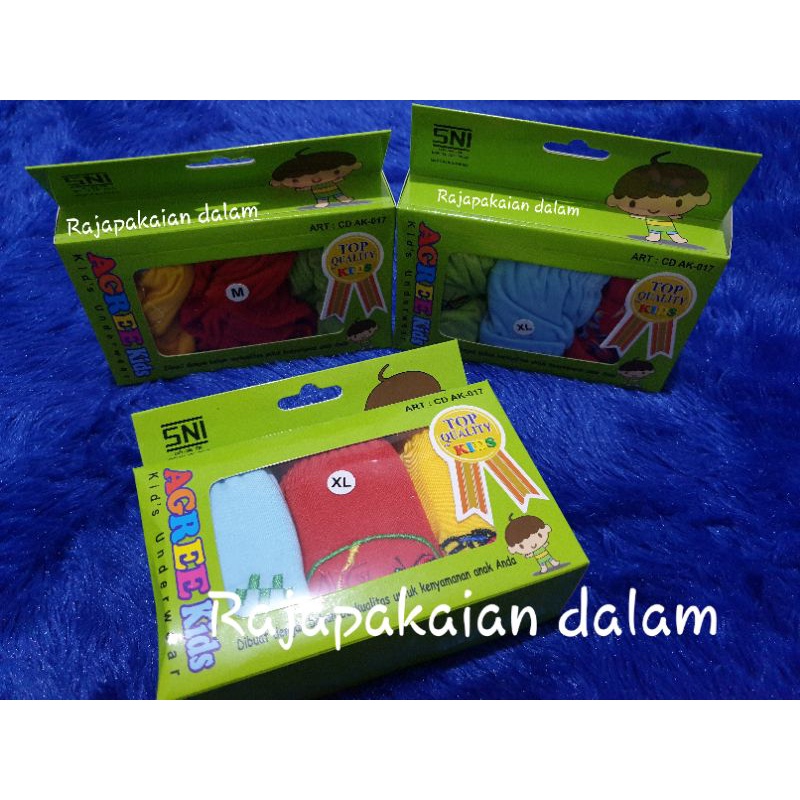 Celana dalam anak laki laki agree kids AK 017 Harga 3 pcs