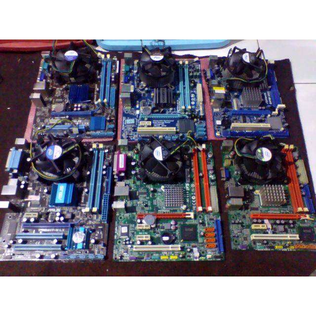 Paket motherboard mobo G41 DDR3 + processor coreduo 2.9Ghz + fan