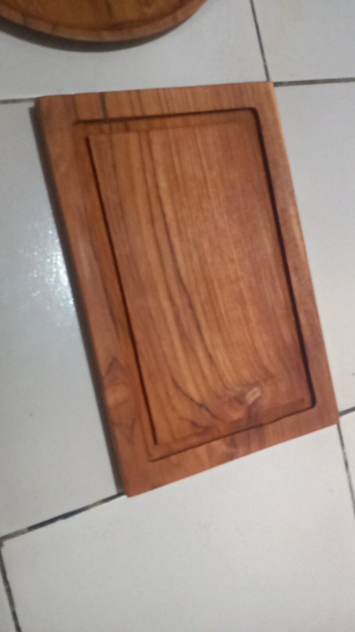 Talenan Kue Profil | Talenan Kecil | Talenan Kayu Jati 20 Cm X 30 Cm |  Talenan Roti | Talenan Dapur