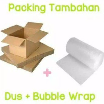 

PACKING TAMBAHAN BUBBLEWRAP DAN KARDUS PACKING AMAN WRAP KARDUS