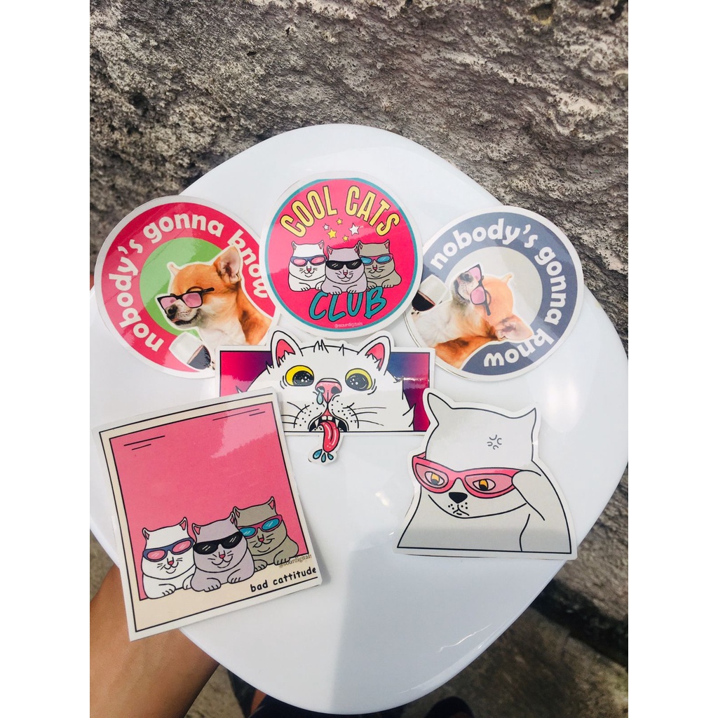 

(NEW) STARLY/STIKER KUCING/STIKERDOG/STIKER ANJING/STKER CAT /STIKER GAMBAR KUCING/STIKER GAMBAR ANJING