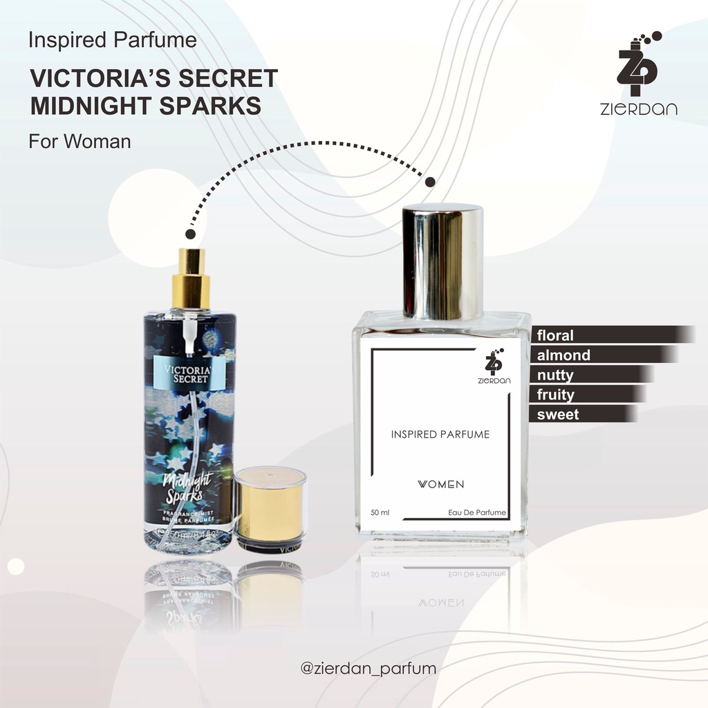 Zierdan Inspired Parfum Victoria's Secret Midnight Sparks Parfume Farfum Minyak Wangi Tahan Lama Wanita Cewek