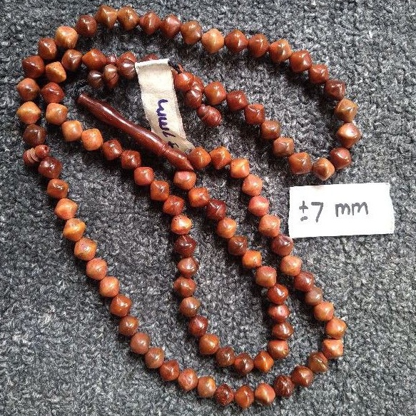 tasbih kokka wajik  ± 7 mm ( 7mm )  99 butir