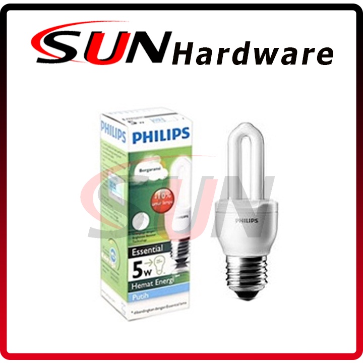 Lampu Philips Essential 5 Watt Putih Cdl Cool Day Light E27