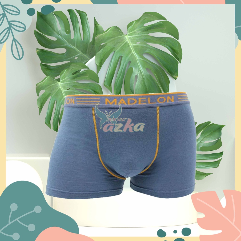 Boxer Merek Madelon|Isi 3 Pcs|Pakaian Dalam Pria Dewasa|Celana Dalam|Boxer Pria