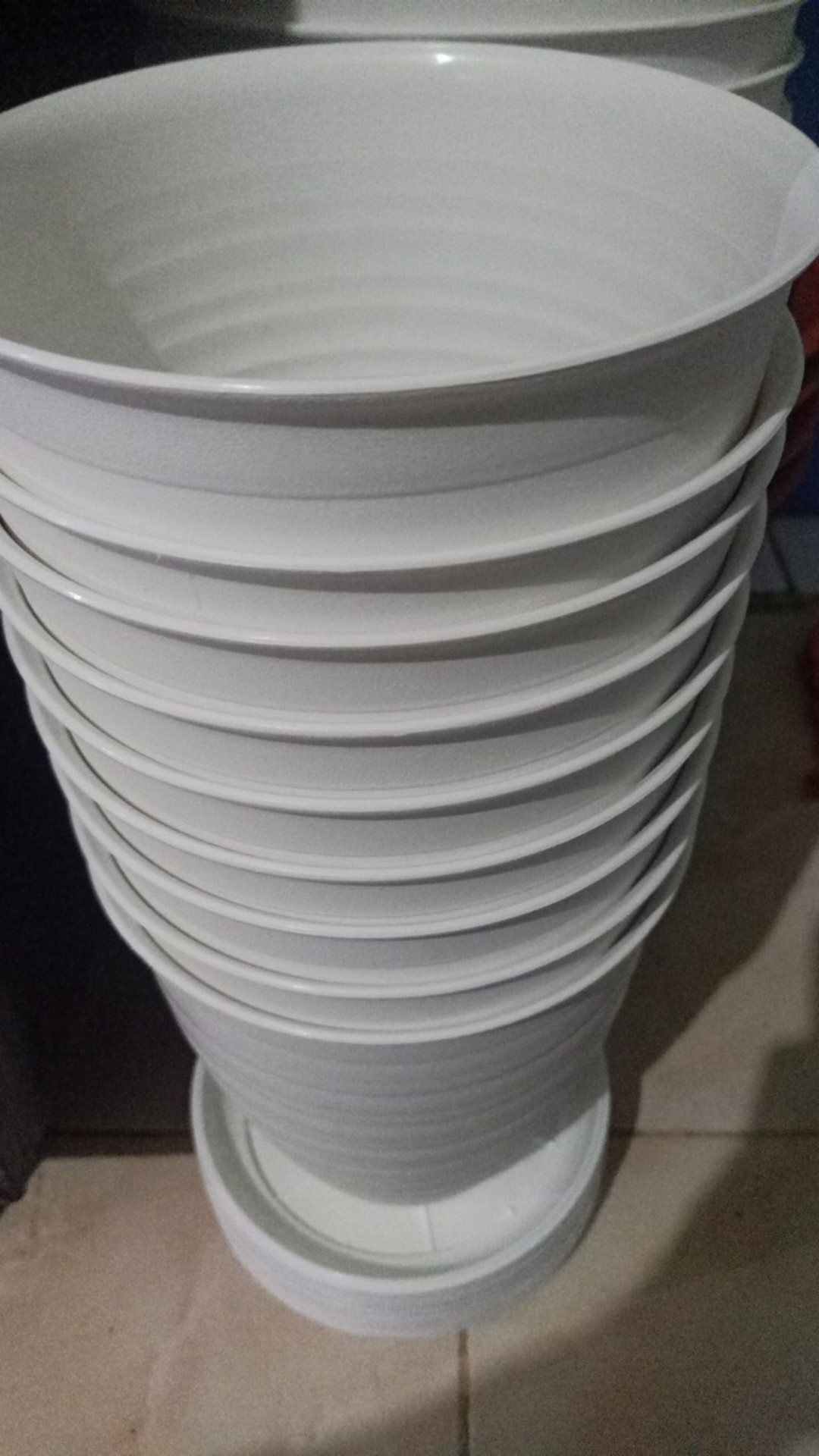 Ori 100% Pot Tawon Tinggi Pirus / Tirus 18 Cm + Tatakan Asli Budi Jaya Bjp Bunga Pupuk Daun Bibit