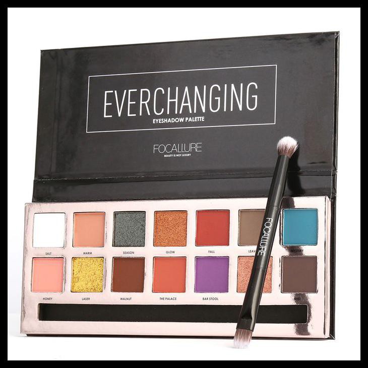 (Bpom) Focallure Fa49 Everchanging 14 Colors Eyeshadow Palette 14Gr