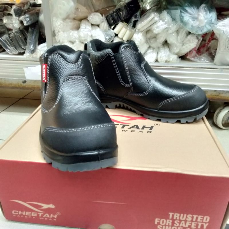 Sepatu Safety Cheetah 5103 H / Sepatu Kerja Sefty Pria Kulit Asli