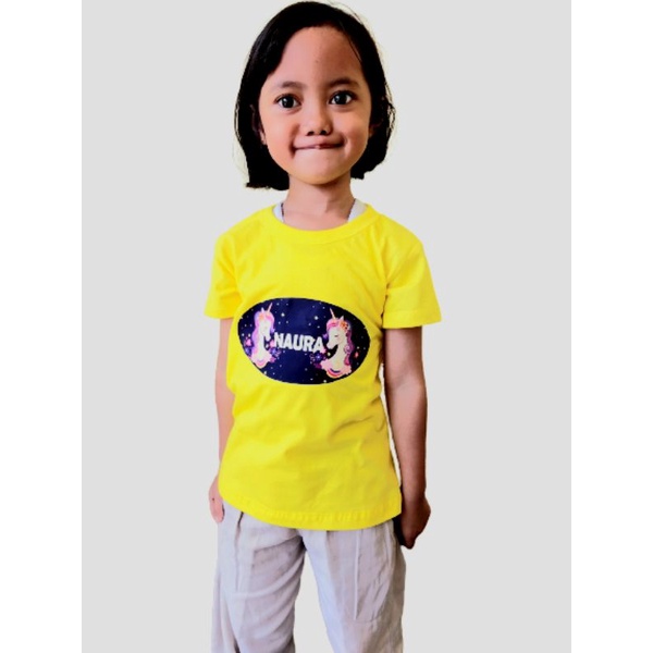 KAOS ANAK CUSTOM NAMA/UNISEX BEBAS PESAN NAMA