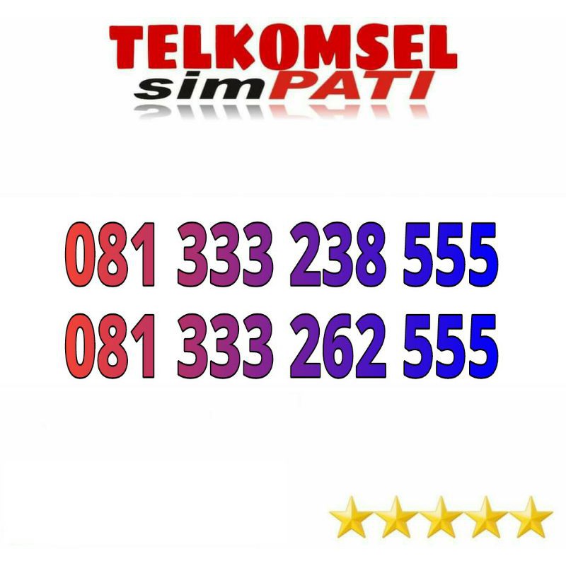 nomor cantik telkomsel simpati 0813 tripel 555