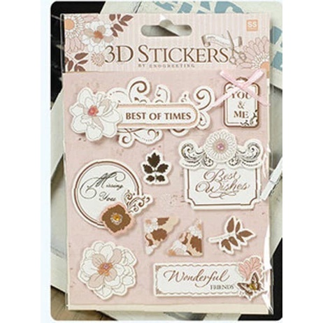 Scrapbook 3D Sticker - Floral Frame