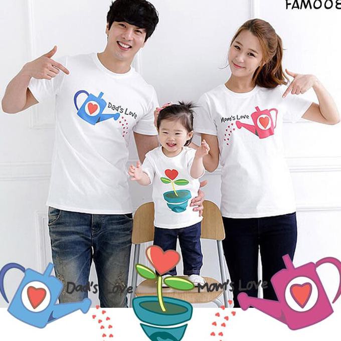 Pakaian Family 2Dewasa 2Anak Fam Couple Pasangan Kaos Baju Sablon Dtg A7467
