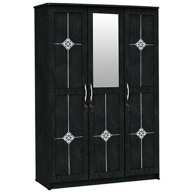 Lemari Pakaian 3 Pintu Kaca Luar Apanel LPC-8320 AP