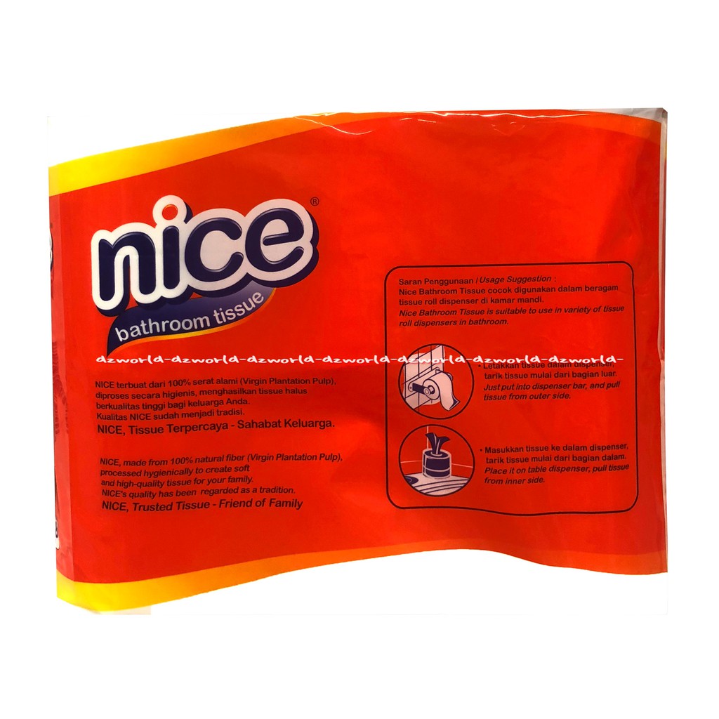 Nice Bathroom Tissue Tisu Toilet 6 Roll Tisu Gulung Tisu Toilet