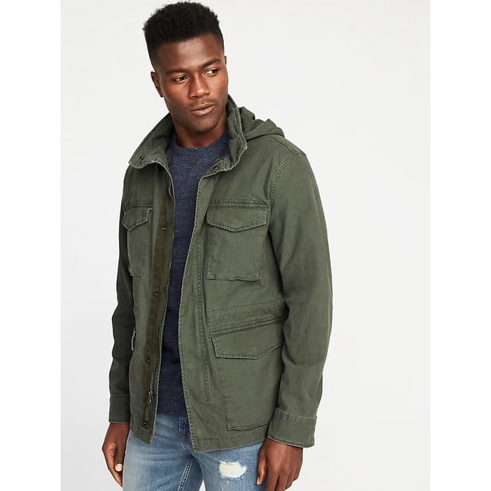 Bagus Kekinian Terbaru Trend 2018 2019/ Osina Jaket Lava| Jak PA481  Old Navy Hidden Hood Canvas Mil