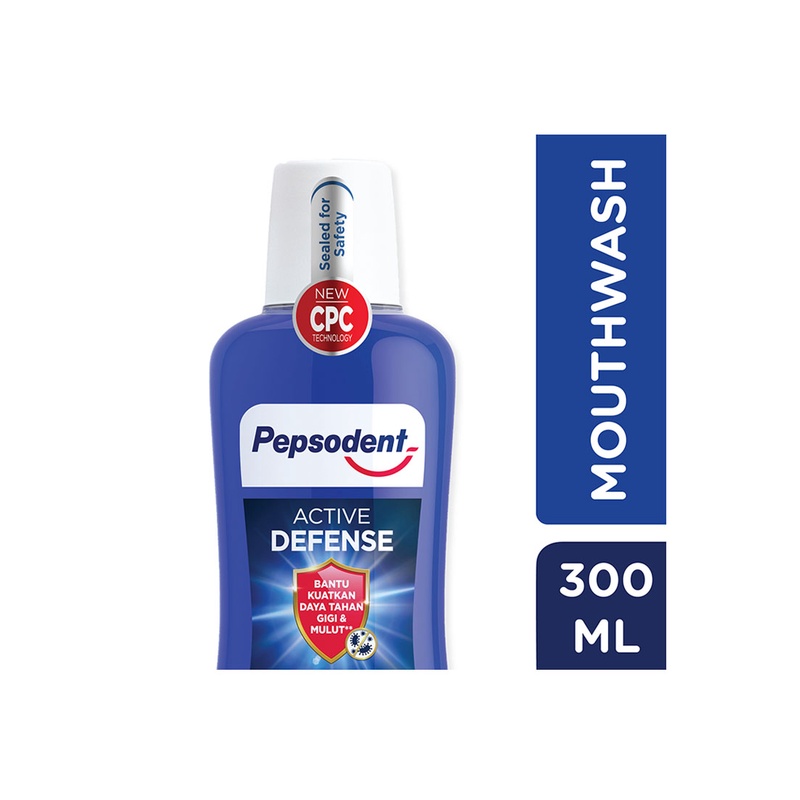 Total Care Eucalyptus 250ml / Pepsodent Active Defence 300ml Obat Kumur ORIGINAL-BPOM