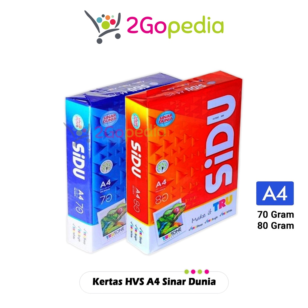 

Kertas HVS Sinar Dunia A4 70 & 80 Gsm (1 Pack/ RIM)
