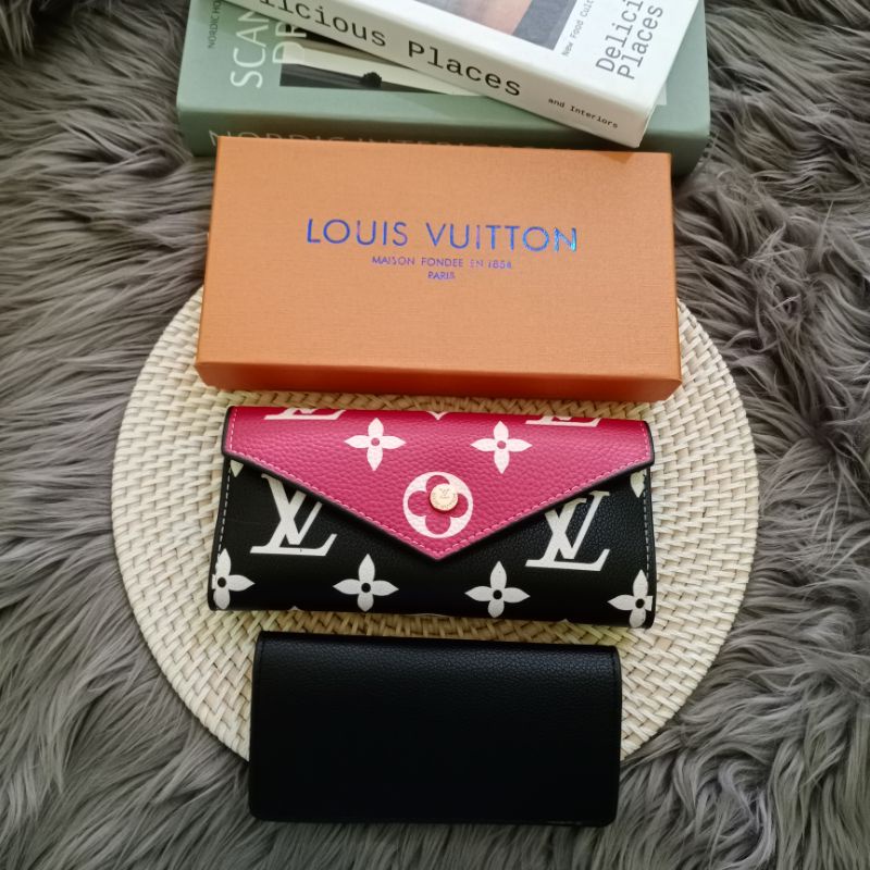 NEW ITEM dompet lv lipat amplop 2 tone free box