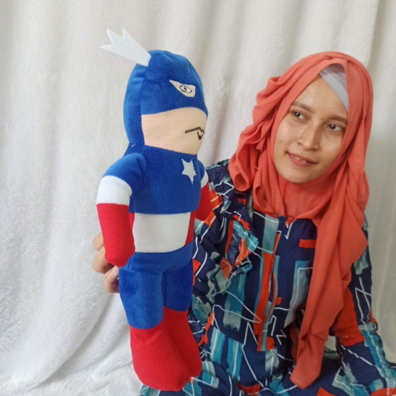 boneka super Hero CAPTAIN AMERIKA OBRAL 30Cm kapten