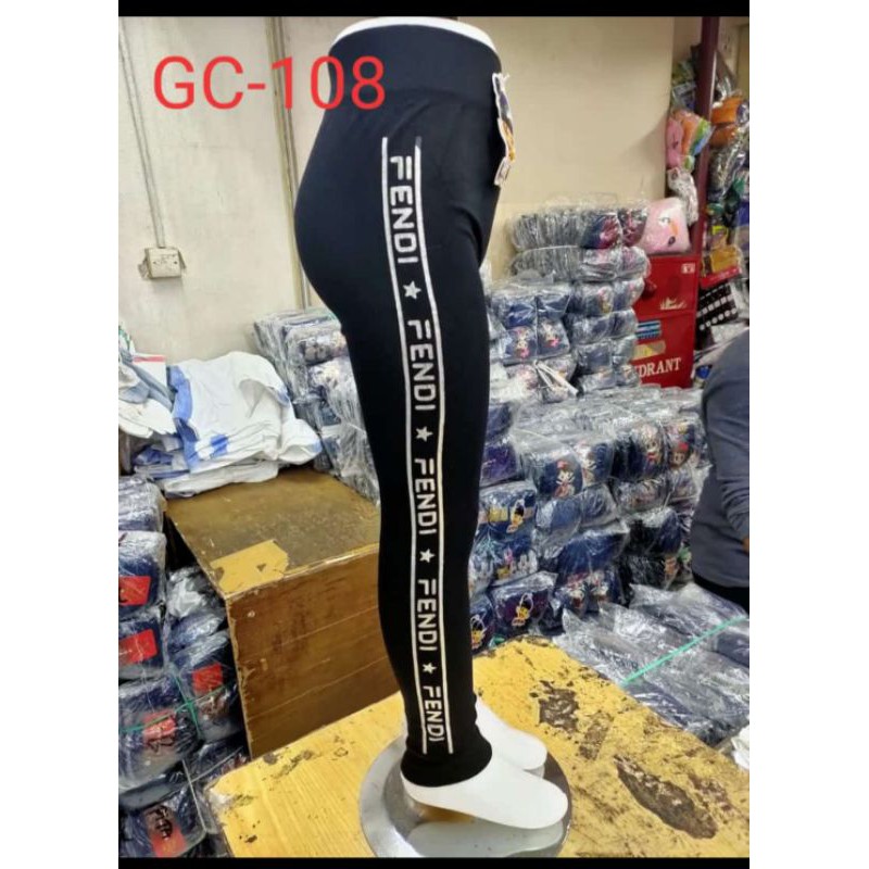 celana legging dewasa atau remaja motif FENDI
