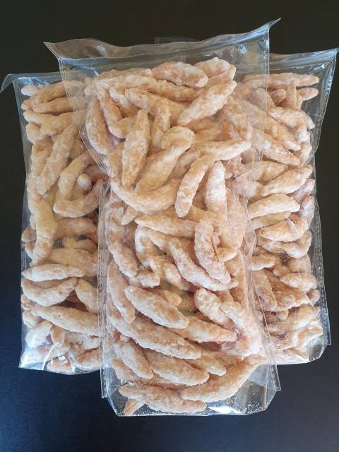 

Stik Kucing Bidaran Widaran Telur Gabus Manis Camilan Cemilan Snack Renyah Jajanan Tradisional