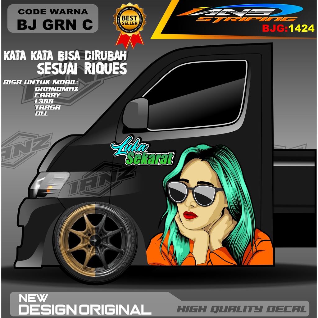 DECAL STIKER PINTU CARRY / DECAL PINTU GRANMAX / STIKER MOBIL PICK UP