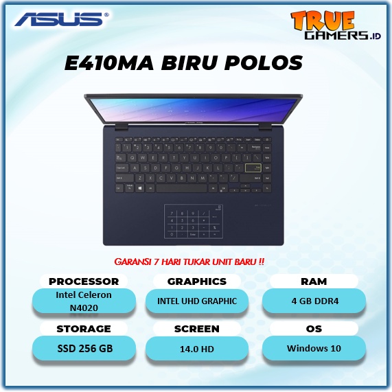 Laptop Asus Vivobook E410MA&L510MA N4020 4GB 128GB-512GB Win10 14.0