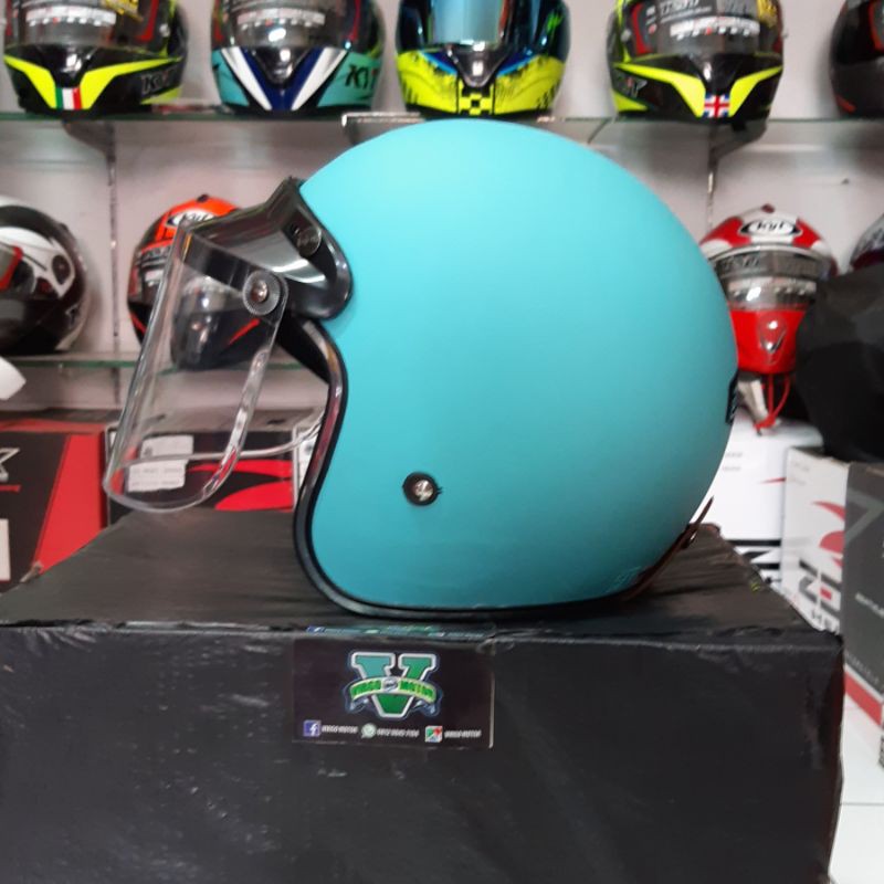 HELM JP HELMET BLUE DOFF+VISOR DATAR BENING