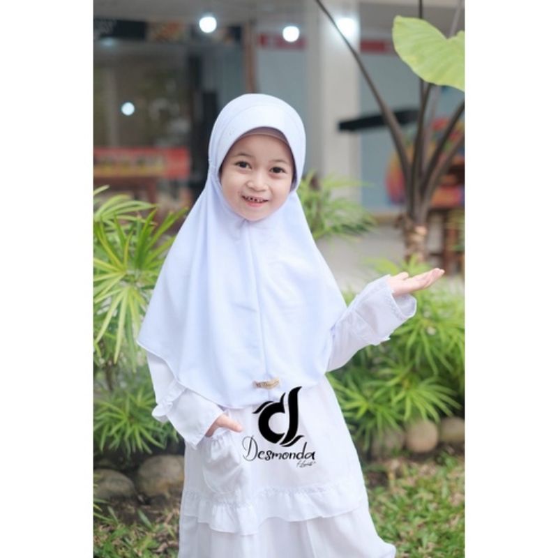 Kerudung Inova SD SMP SMA anak instant Ori By Desmonda Hijab Premium 3th - 6 tahun terbaru | jilbab lucu bayi Perempuan sekolah instan tk 4 - 5 thn | hijab Tanggung baby sd bahan jersey lembut adem |Fashion