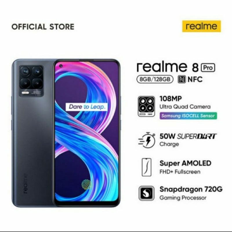 Realme 8 Pro 8GB 128GB 8 GB 128 GB Garansi Resmi Realme