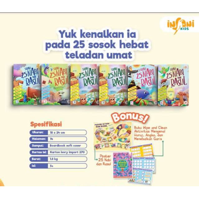 Boardbook 25 Nabi dan Rasul