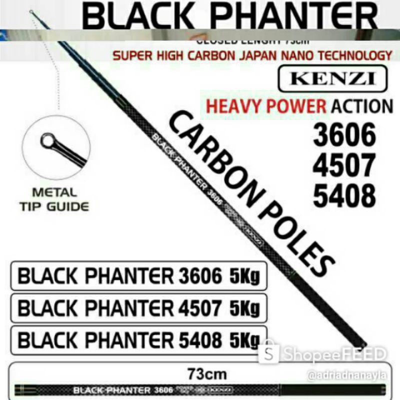 JORAN TEGEK CEMEDAR BARONANG CARBON KAKU BLOOD KOMODO PENGGANTI BLACKPHANTER 360 450