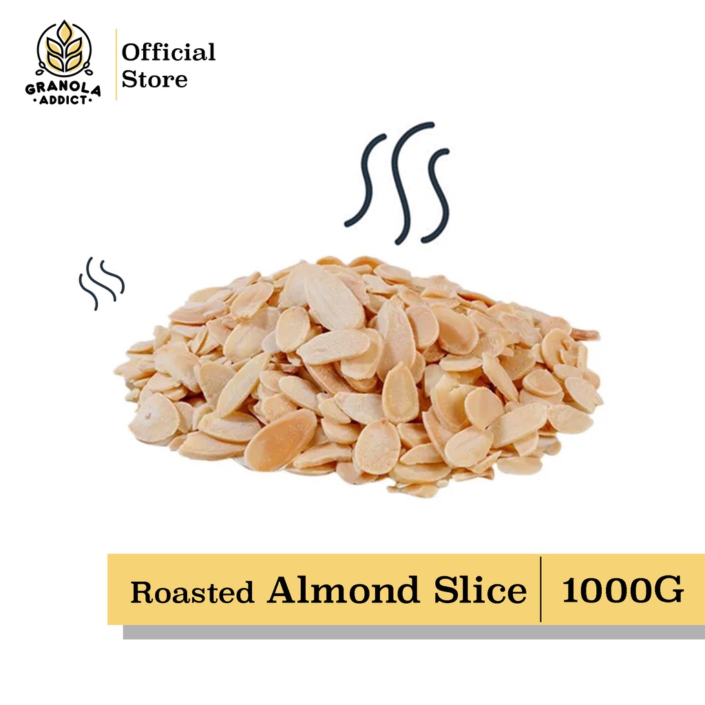 

Granola Addict - Roasted Almond Slice / Irisan Kacang Almond Panggang 1000G