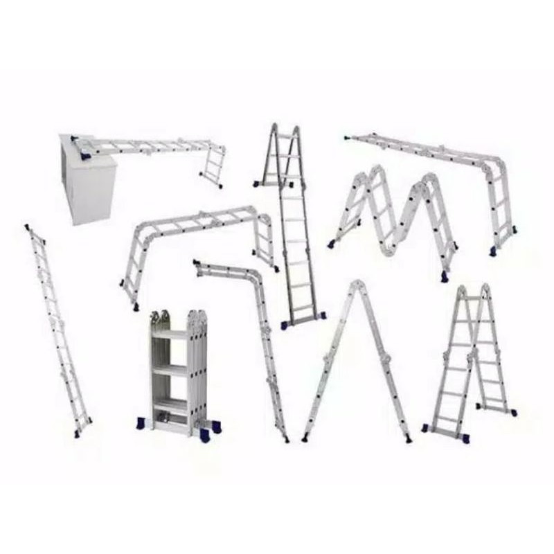 KRISBOW TANGGA LIPAT ALUMINIUM 3,3 MTR/ TANGGA MULTIFUNGSI/ TANGGA MULTIPURPOSE/ LADDER MULTIPURPOSE