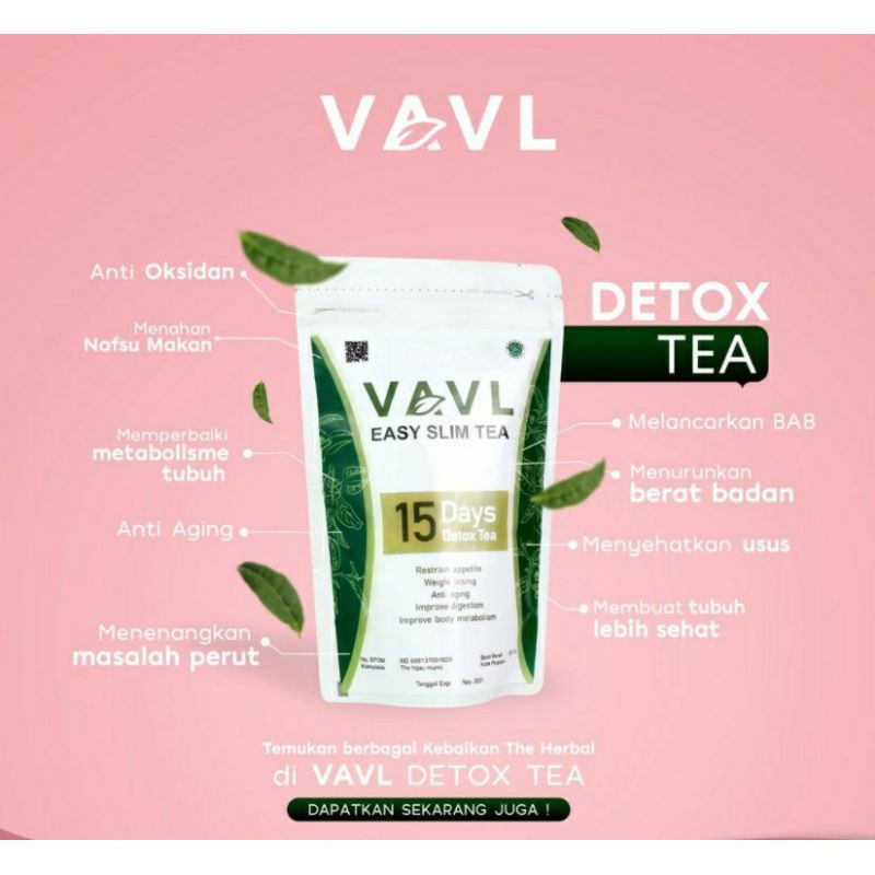 Easy Slim Tea by VAVL  || pelangsing || teh pelangsing