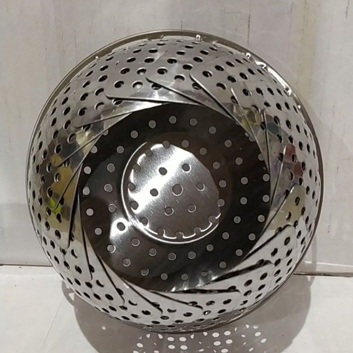 A1 Alas Kukus Makan Stainless Steel Tebal Dapat Dilipat Steamer Portable Disc