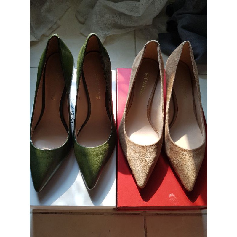 (BUNDLED) ICY WONG heels 3cm and 8cm BELUM PERNAH DIPAKAI