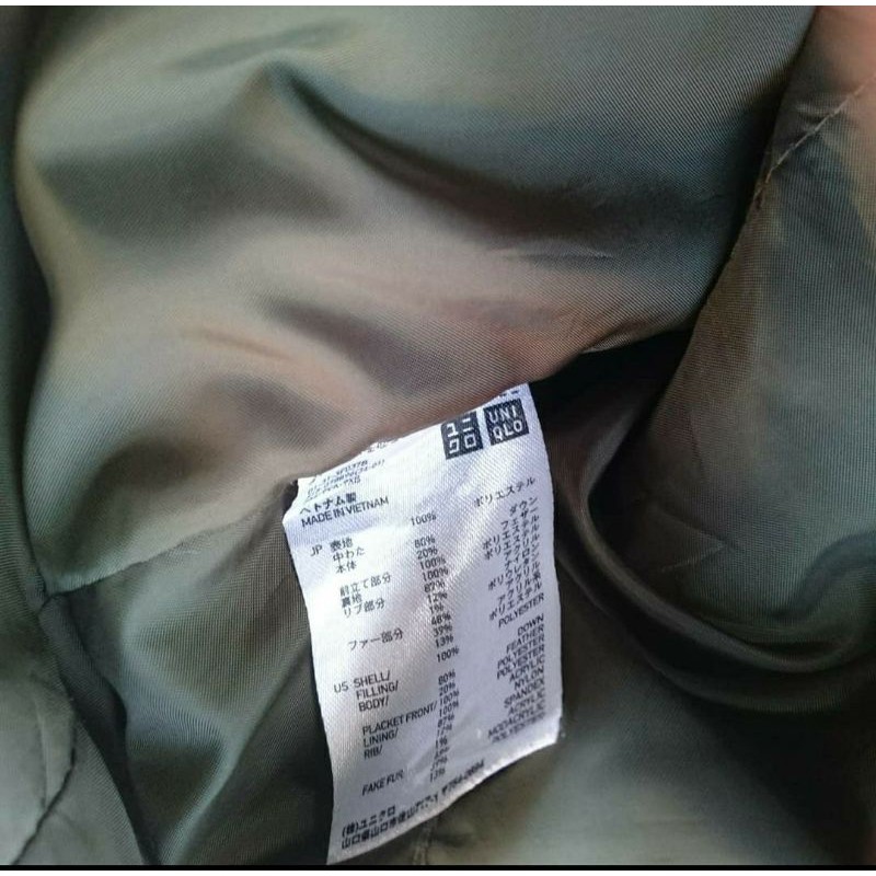parka uniqlo bulang