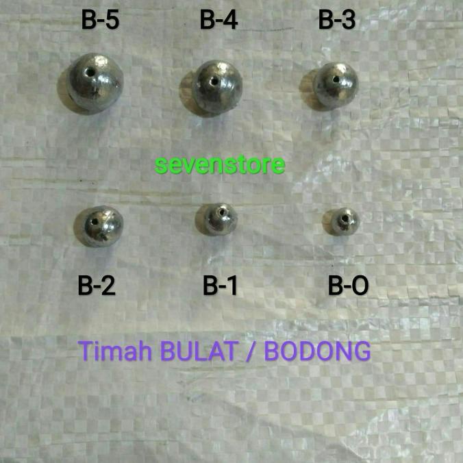 Timah / pemberat pancing model bulat kiloan