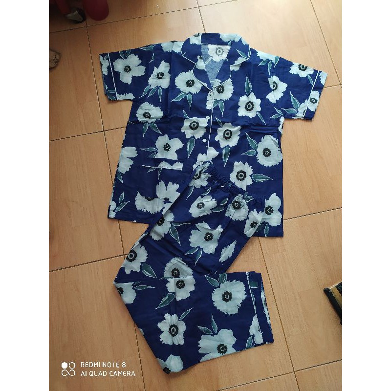 Piyama Baju Tidur wanita Dewasa Katun Fit to xl