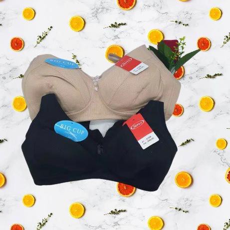 Terbagus - Bra Big Cup Jumbo Tanpa Kawat & Busa Tipis Sorex / BH Cup Besar Ukuran Jumbo Sorex