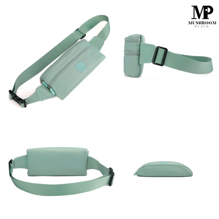 Waist Bag Wanita Pastel Model Korea Impor - Tas Crossbody Kecil Cewek Lucu - Slingbag Perempuan Kekinian Terbaru - Tas Pinggang Cewe